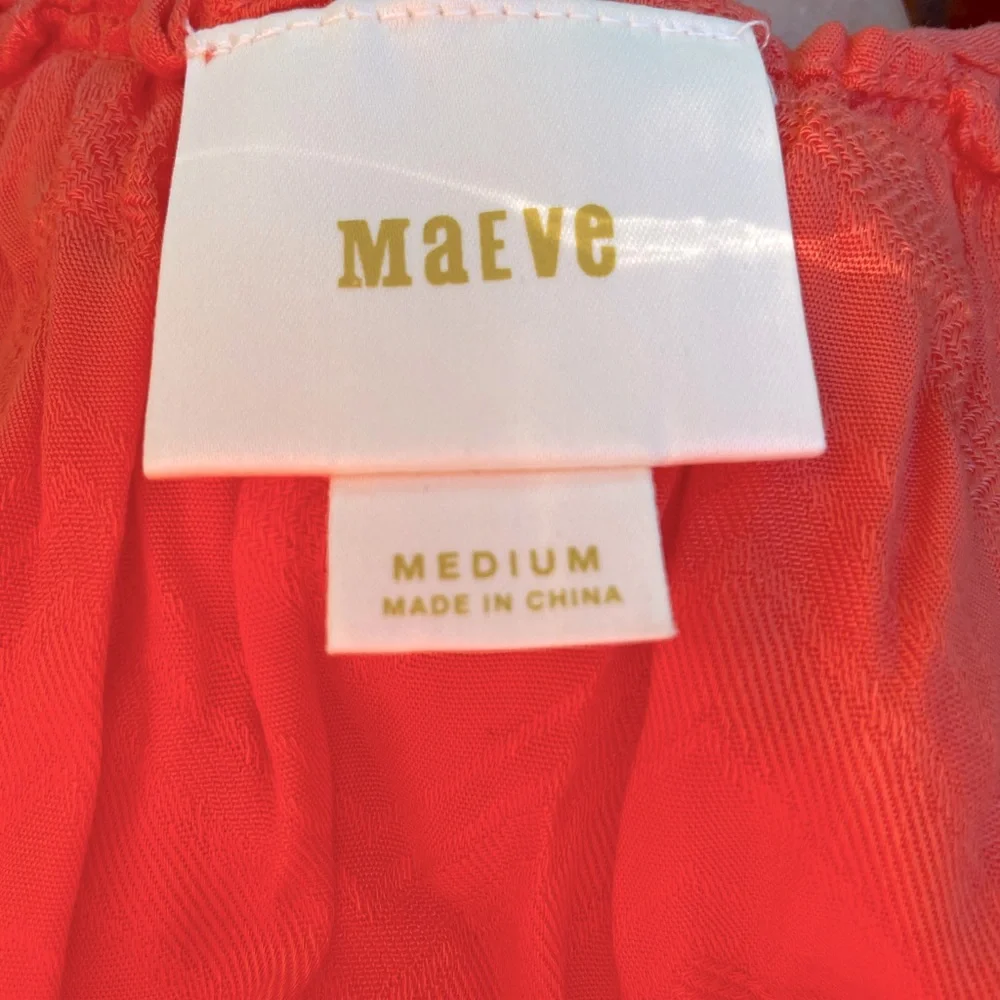 Anthropologie Maeve pale orange tank top. (JJ152) - Picture 5 of 6
